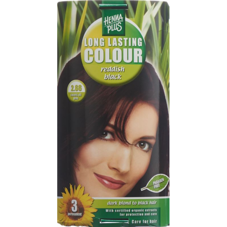 HENNA PLUS Long Last Color 2,66 czerwono-czarny