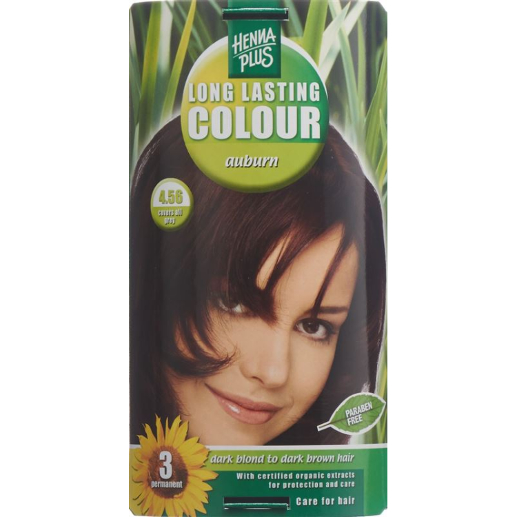 HENNA PLUS Long Last Color 4.56 каштановий