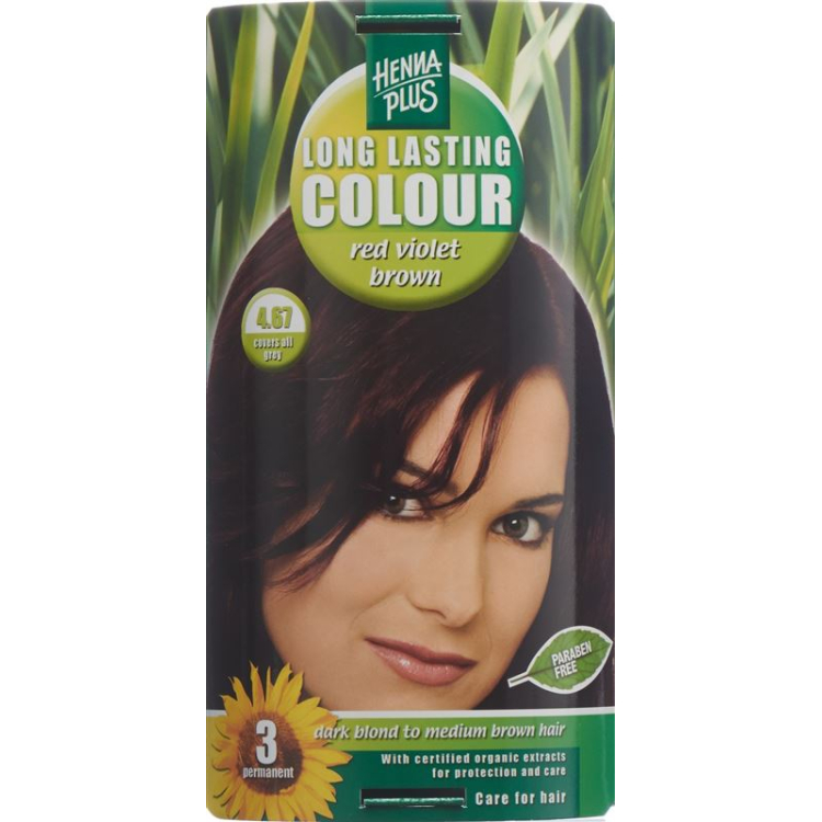 HENNA PLUS Long Last Color 4.67 inai merah vio bro