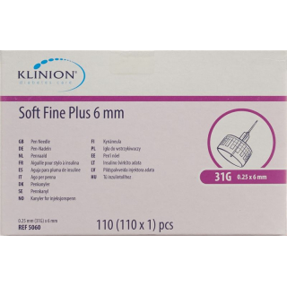 Klinion Soft Fine Plus Pen tű 6mm 31G 110 db