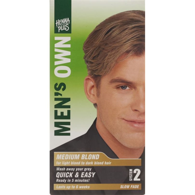 HENNA PLUS Men's Own Syst 2 średni blond