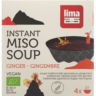 Lima Soupe Miso Instant Gingembre 4 x 15 g