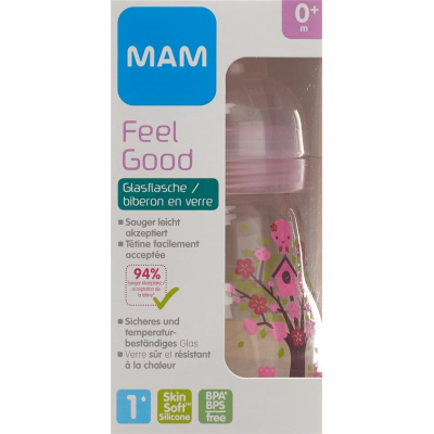 Mam feel good sklenená fľaša 170ml 0+m