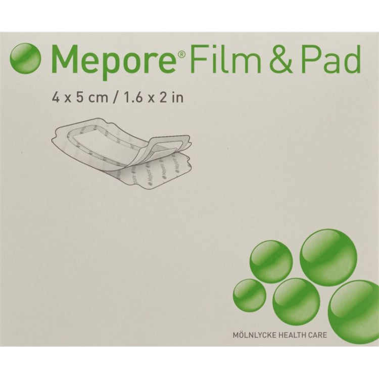 Mepore Film & Pad 4x5cm 5 stk