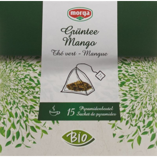 Morga mango green tea pyramid teabags Bio 15 pcs