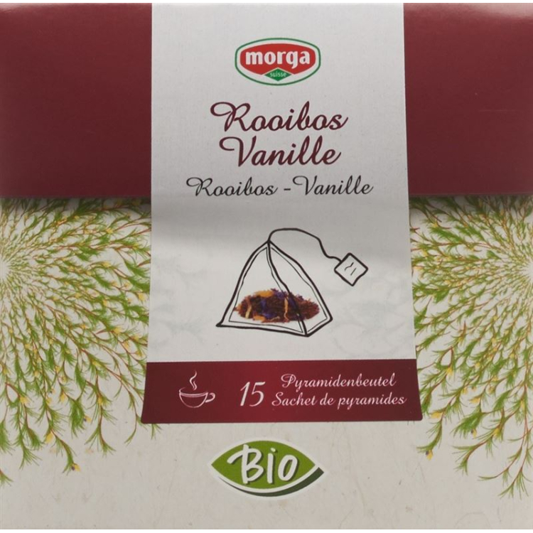 Morga rooibos vanilla pyramid teabags Bio 15 pcs