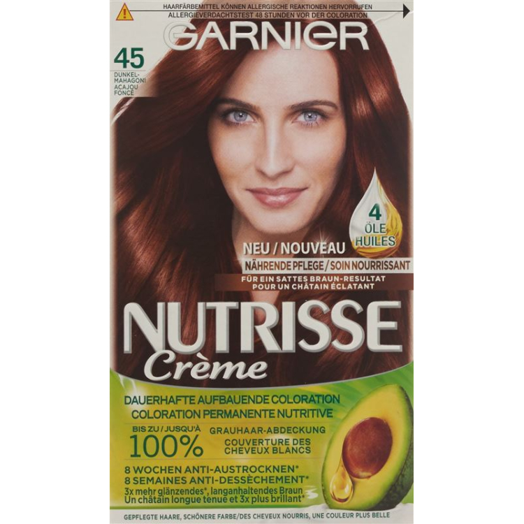 NUTRISSE Maschera Colorante Nutriente 45 dunk mahago