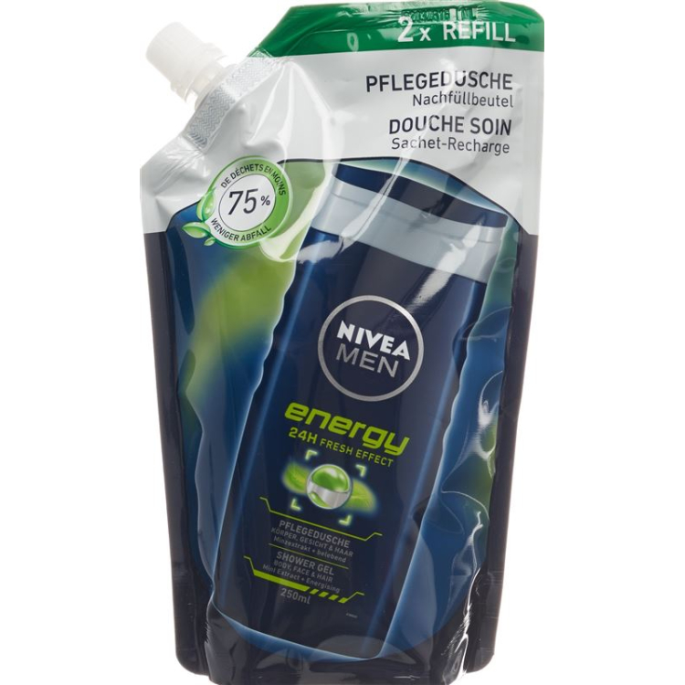 Nivea Men dush geli Energiyani to'ldirish 500 ml