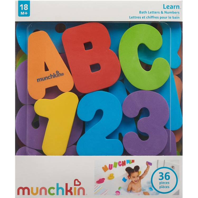 Munchkin Bade Buchstaben & Zahlen 36 Stk