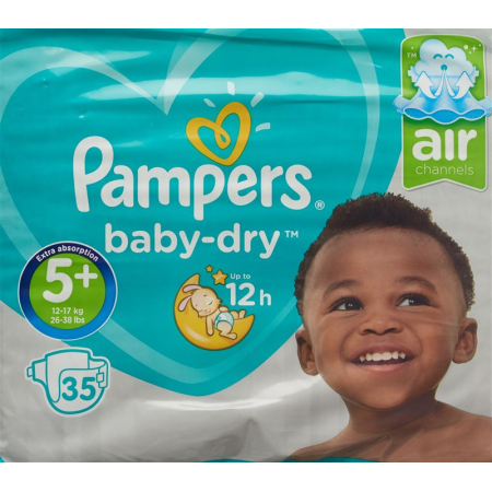 PAMPERS Baby Dry Gr5+ 12-17kg Haz Pl Sparpa
