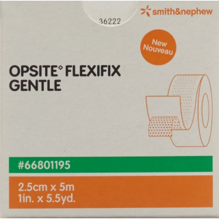 Bandagem de filme OPSITE FLEXIFIX GENTLE 2,5cm x 5m