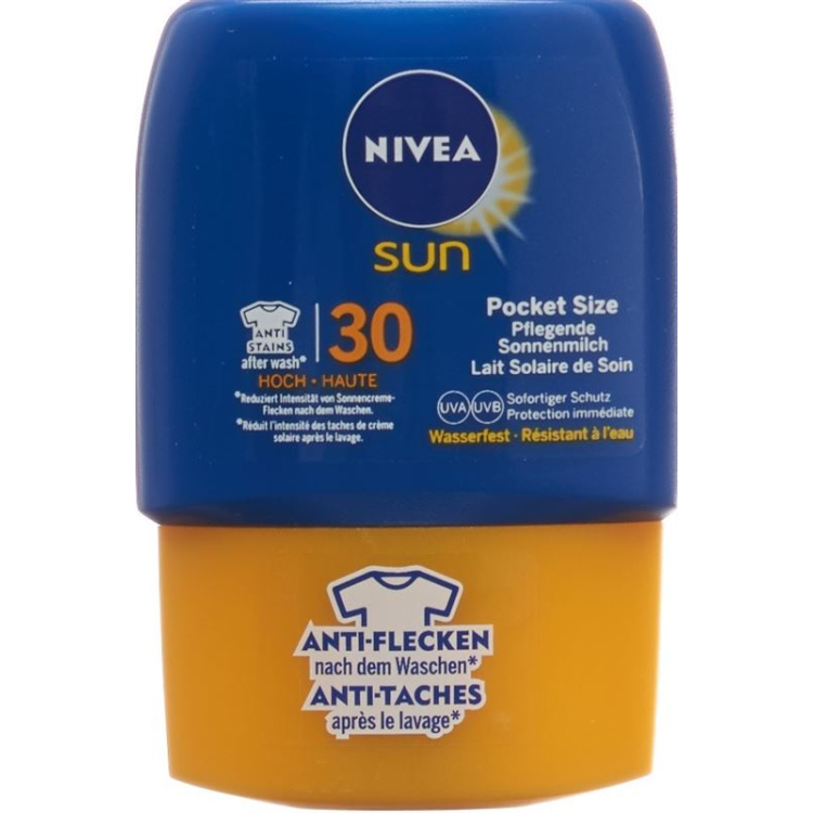 Nivea Sun тэжээлийн нарны сүү SPF 30 Халаасны хэмжээ 50 мл