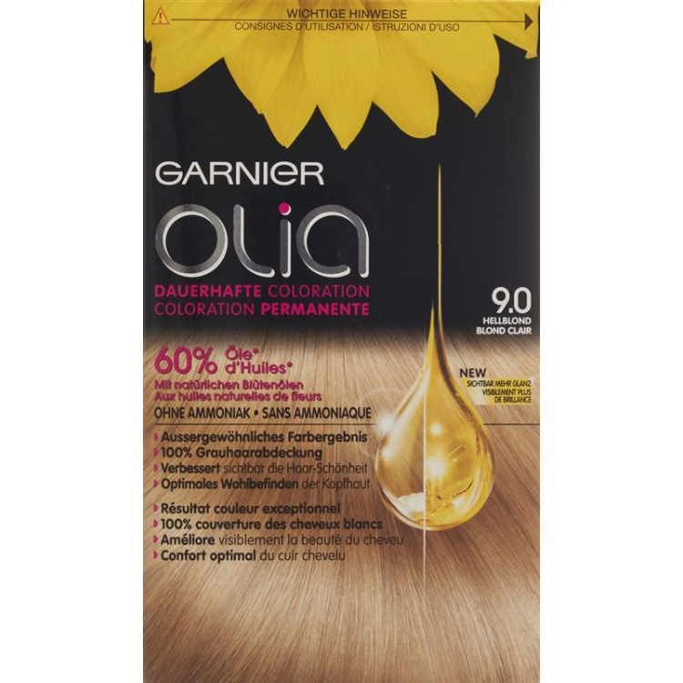 Cor de cabelo OLIA 9.0 Loiro claro