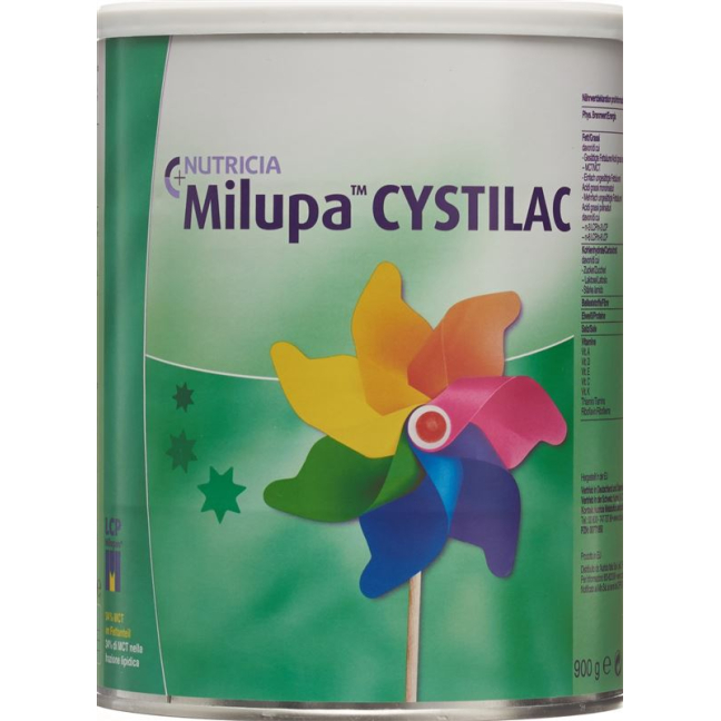 Milupa Cystilac bottle feeding for cystic fibrosis infants