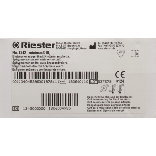 Pemantau tekanan darah Riester Minimus III
