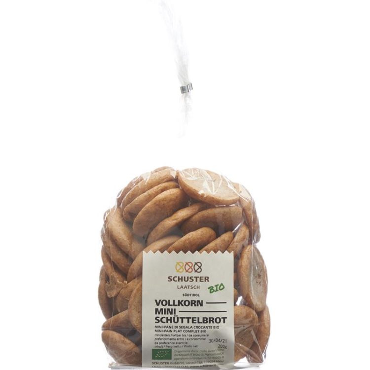 Schuster Schüttelbrot mini whole grain organic 200 g