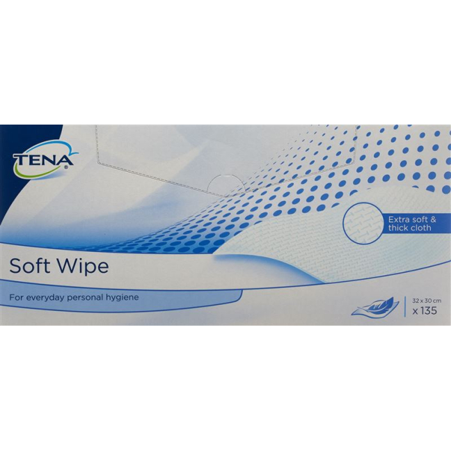 TENA Soft Wipe 30x32см