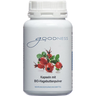 Goodness ORGANIC Rosehip Powder Kaps 600 mg Ds 150 pcs