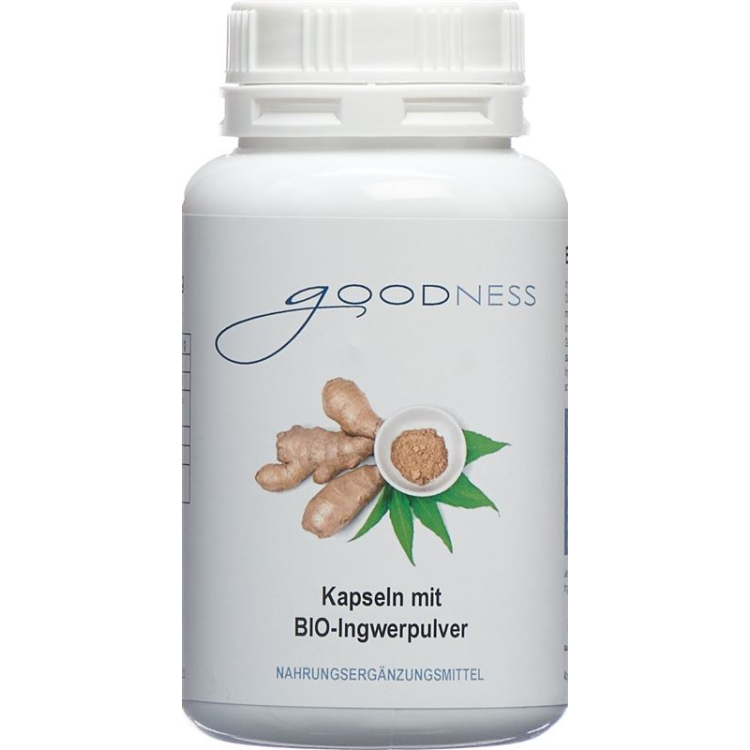 Goodness ORGANIC Ginger Powder Kaps 400 mg Ds 90 pcs