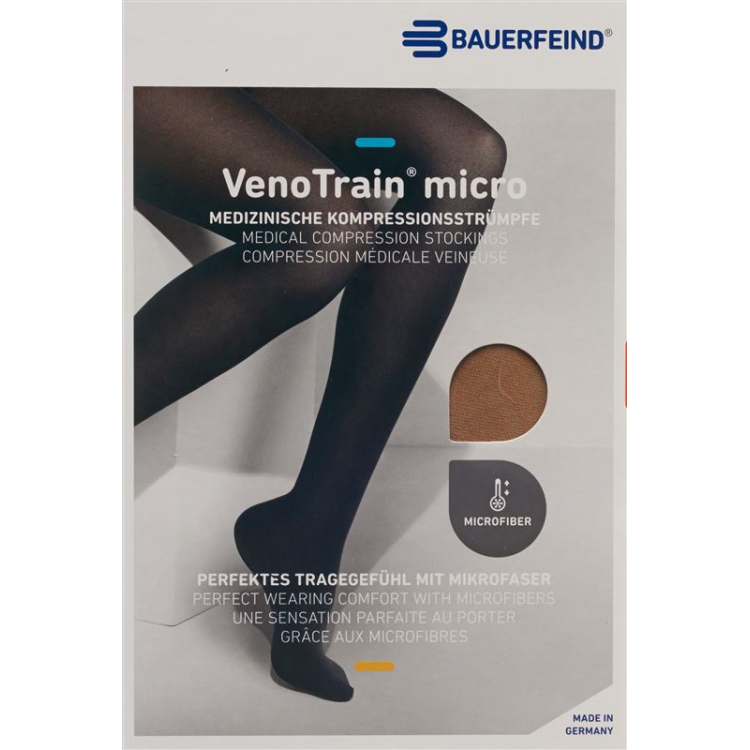 VENOTRAIN MICRO A-G KKL2 L plus/long open toe caramelo H