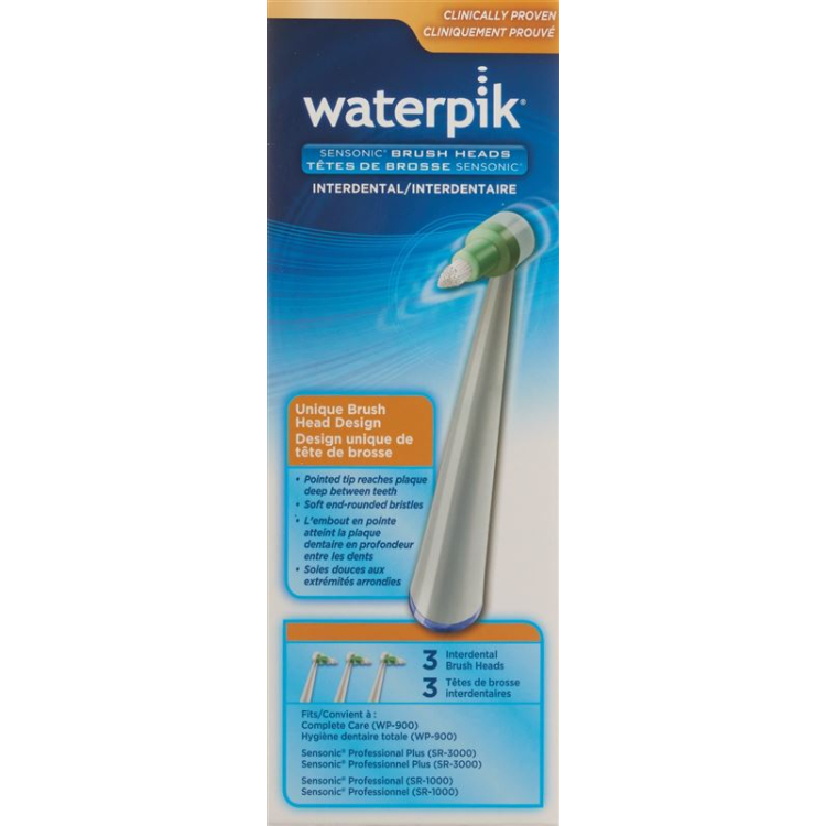 Waterpik Arayüz Fırçaları SRIP-3E 3 adet