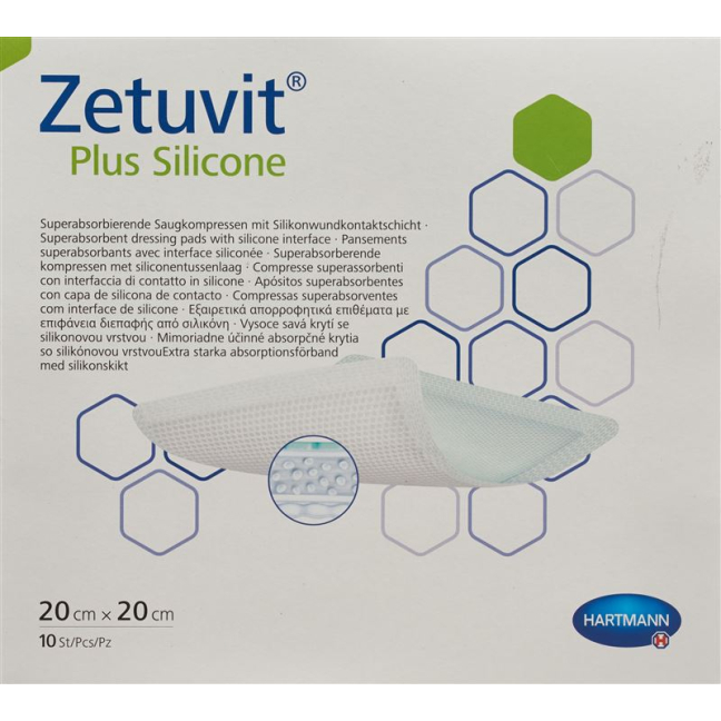 ZETUVIT Plus Silicone 20x20cm - Body Care Products