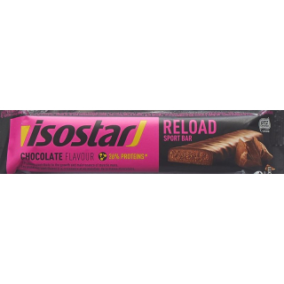 Barre de chocolat de récupération Isostar 30 x 40 g