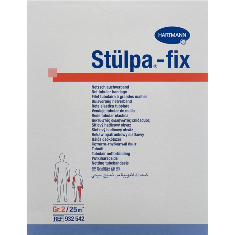 Stülpa Fix net bandagem Gr2 multi-finger roll 25 metros