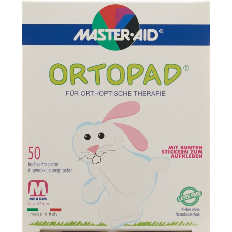 Ortopad Occlusionspflaster medium white 2-4 years 50 pcs