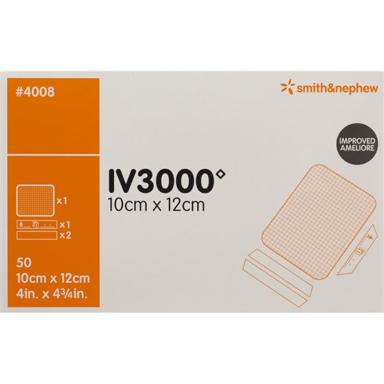 ការជួសជុល cannula IV3000 10x12cm 50pcs