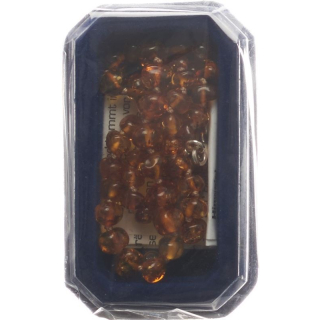 Amberstyle ქარვისფერი ყელსაბამი მსუბუქი კონიაკი 36 სმ ლობსტერული სამაგრით