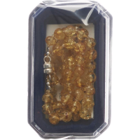 Amberstyle jantarna ogrlica citrin 32 cm z magnetno zaponko