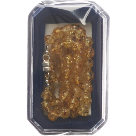 Amberstyle 黄水晶琥珀项链 32 厘米，带磁力扣