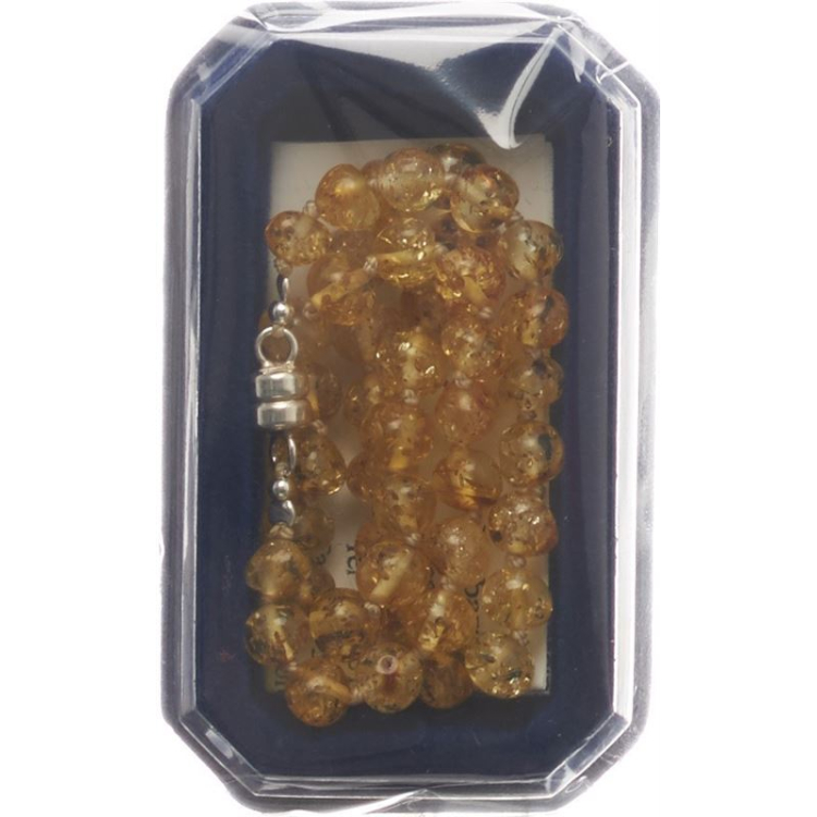 ខ្សែក Amberstyle citrine ប្រវែង 32cm ជាមួយនឹងការតោងម៉ាញ៉េទិច