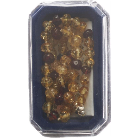 Amberstyle meripihkan kaulakoru sitriinikonjakki 32 cm magneettilukolla