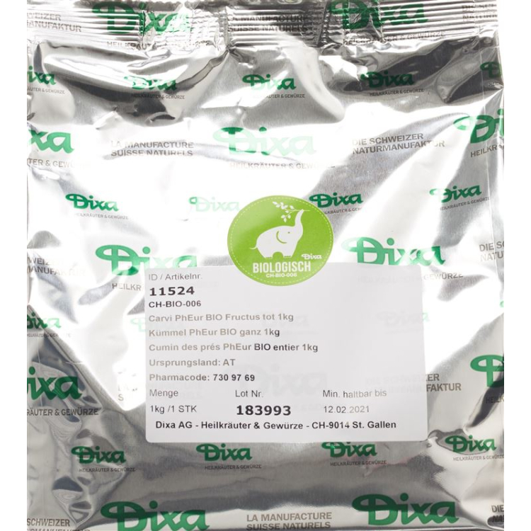 Dixa cumin PhEur PhEur BIO completely 1 kg