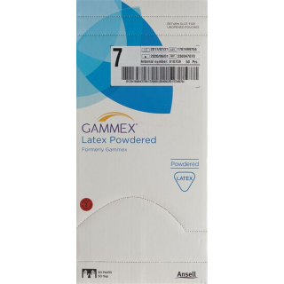 Gammex latex surgical gloves 7 Powdered 50 pairs