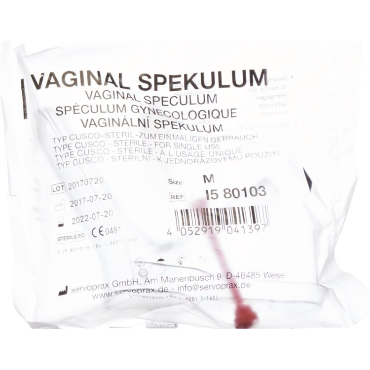 CUSCO speculum 1x plastic sterile M 26mm