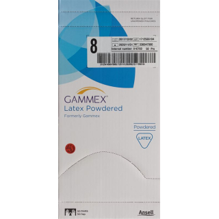 Gammex latex surgical gloves 8 Powdered 50 pairs