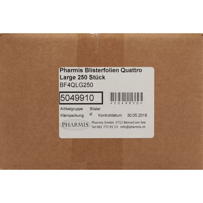 PHARMIS läpipainopakkaukset Quattro Large 250 kpl