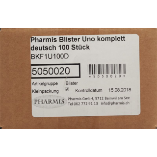 Pharmis Blister Uno complete 100 pcs
