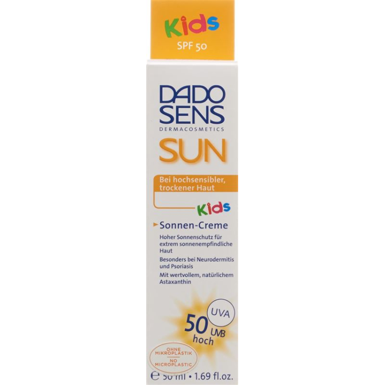 کرم ضد آفتاب Dado Sens Kids Sun Protection Factor 50 50 ml