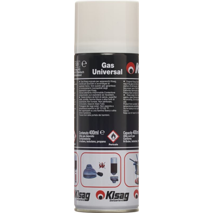 Kisag KiGas refill dåse 400 ml