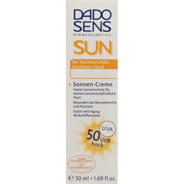 Dado Sens Sun Cream Sun Protection Factor 50 50 ml