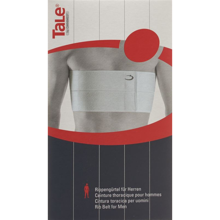 TALE rib belt 15cm men Velcro white