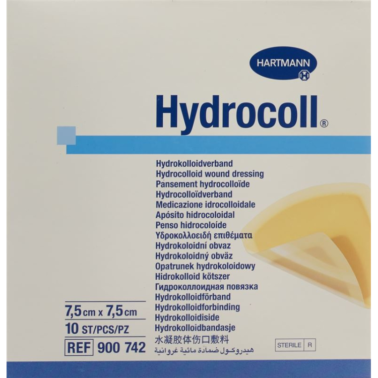 Hydrocoll hydrocolloid verb 7.5x7.5cm 10 pcs