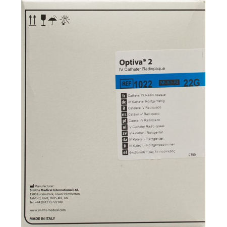 OPTIVA 2 intravenøs kanyle 22Gx25mm 50 stk