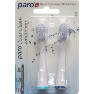 Paro deep clean whitening replacement toothbrush sonic 2 pcs