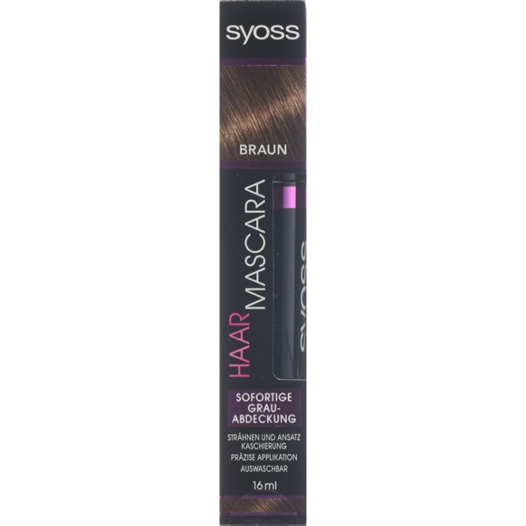 Syoss hair mascara Chocolate Brown 16 ml