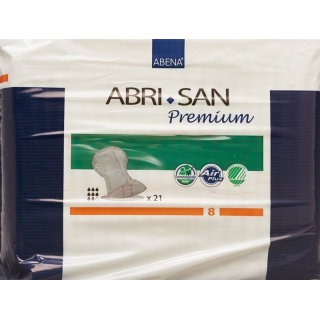 Abri-San Premium anatomically shaped pad No. 8 36x63cm orange